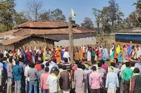 Hasdeo Aranya Coal Mining and Adivasi Protests - Collector Office Baloda Bhatapara