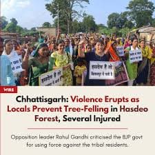 Hasdeo Aranya Coal Mining and Adivasi Protests - Chhattisgarh map