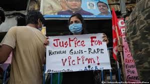Hathras Caste-Gender Justice Case - This picture shows the participantion of Dr. Chowdari Satyanarayana in a protest