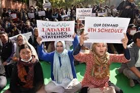 Ladakh and Sonam Wangchuk's Sixth Schedule Movement - Distribution of the major Y-STR based haplogroups (a) Gujjars (GJ) and (b) Ladakhis (LL). R1a was the most abundant haplogroup in both the populations. GJ was composed of more homogenous haplogroups, whereas LL was represented by diverse Y-STR haplogroups. The color key for the corresponding haplogroup is mentioned on the right hand side of each of the pie-c