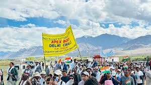 Ladakh and Sonam Wangchuk's Sixth Schedule Movement - Prayer wheels are used to accumulate wisdom and merit and to purify negatives.90% of the population of Ladakh are tribals. Gujjars, Bots, Changpas, Baltis, Purigpas, Bakarwals are the important ones.