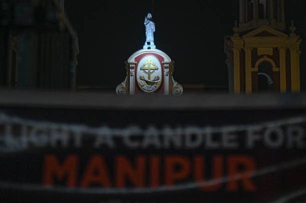Manipur Violence - Manipur public memory and peace vigil visual from the CWI local archive.