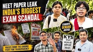 NEET Paper Leak and NTA Accountability Crisis - Students Participating In AAKANKSHA