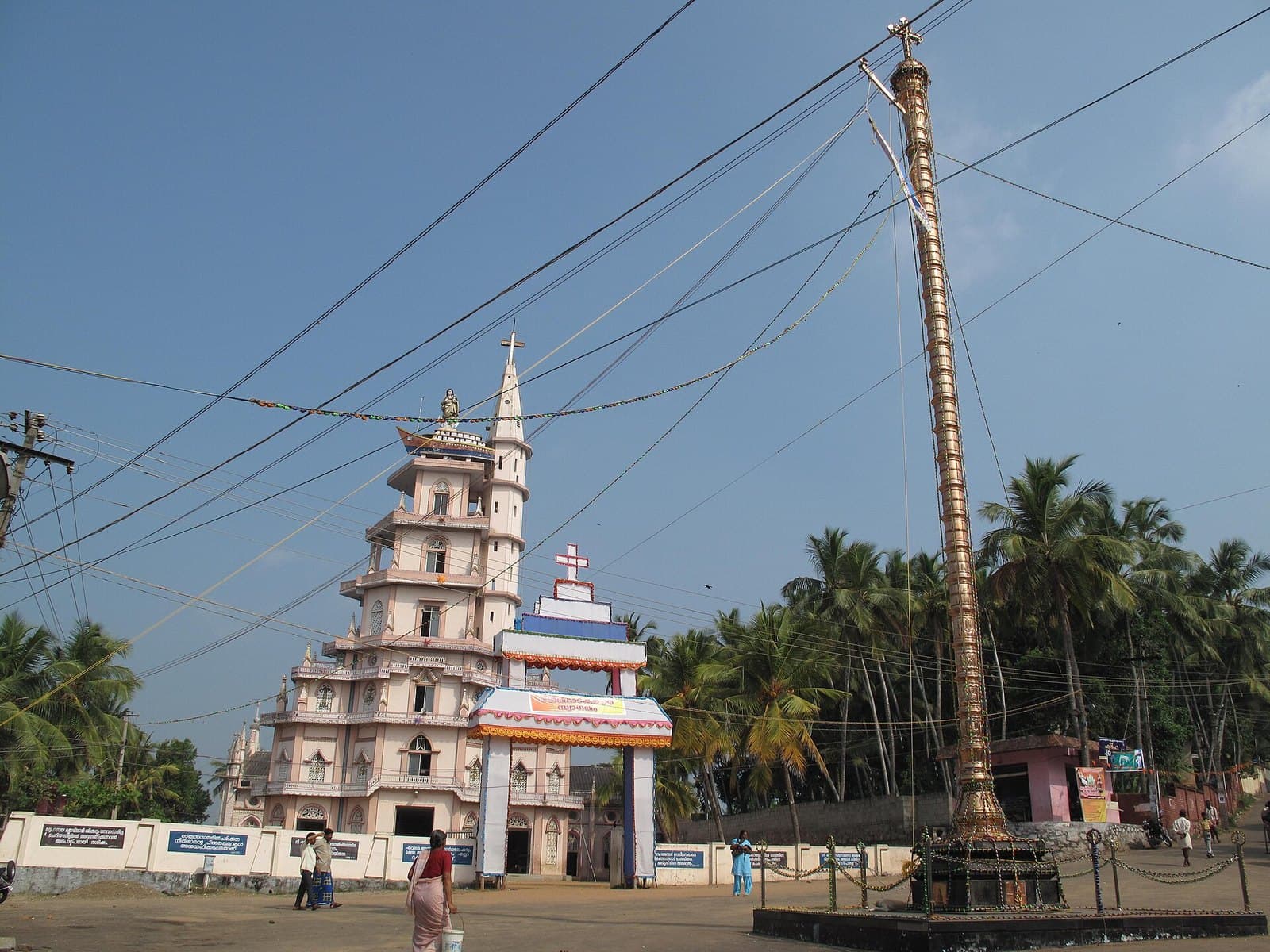 Vizhinjam Port Fisherfolk Protest - Vizhinjam, Our Laday of Good Voyage Church